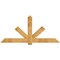 Ekena Millwork Kennewick Rough Sawn Timber Gable Bracket, Western Red Cedar, 84"W x 38"H x 4"D x 6"F, 11/12 Pitch GBW084X38X0406KEN00RWR - alternate 1